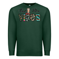 Sports Green tired mom vibes Premium Sweatshirt - CowhideDigitalArt