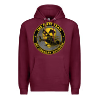 Burgundy the first team 1st cavalry division Premium Hoodie - Jasminsmagicworld