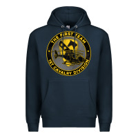 Navy the first team 1st cavalry division Premium Hoodie - Jasminsmagicworld