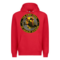 Red the first team 1st cavalry division Premium Hoodie - Jasminsmagicworld