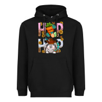 Black Western Hip hop Bunny Heavyweight Hoodie - Neo Western
