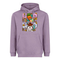 Lavender Western Hip hop Bunny Heavyweight Hoodie - Neo Western