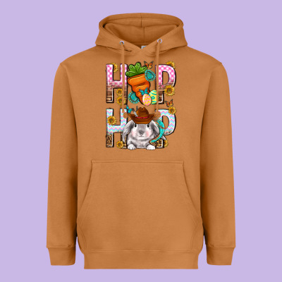 Western Hip Hop Bunny Heavyweight Hoodie Designed By Neo Western