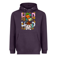 Plum Western Hip hop Bunny Heavyweight Hoodie - Neo Western