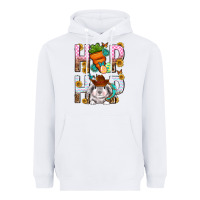 White Western Hip hop Bunny Heavyweight Hoodie - Neo Western