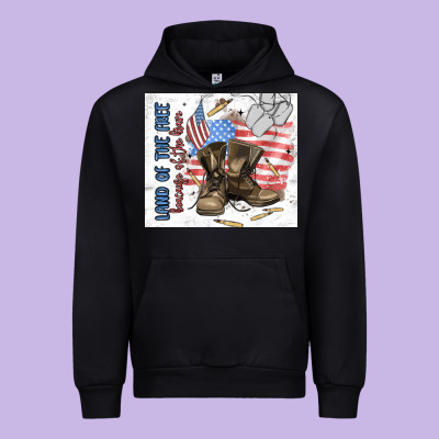 Land Of The Free Urban Hoodie Designed By Maliassmallbusiness