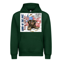 Forest Green land of the free Urban Hoodie - MaliasSmallBusiness