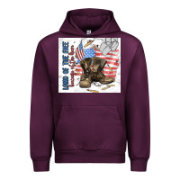 Mauve Wine land of the free Urban Hoodie - MaliasSmallBusiness