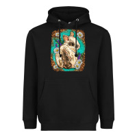 Black Western Rabbit Heavyweight Hoodie - Neo Western