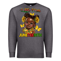 Charcoal Heather little miss juneteenth Premium Sweatshirt - HRA Design Shop