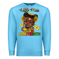 Ocean Blue little miss juneteenth Premium Sweatshirt - HRA Design Shop