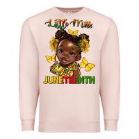 Pale Pink little miss juneteenth Premium Sweatshirt - HRA Design Shop