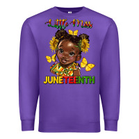 Purple little miss juneteenth Premium Sweatshirt - HRA Design Shop
