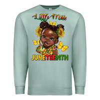 Seafoam little miss juneteenth Premium Sweatshirt - HRA Design Shop
