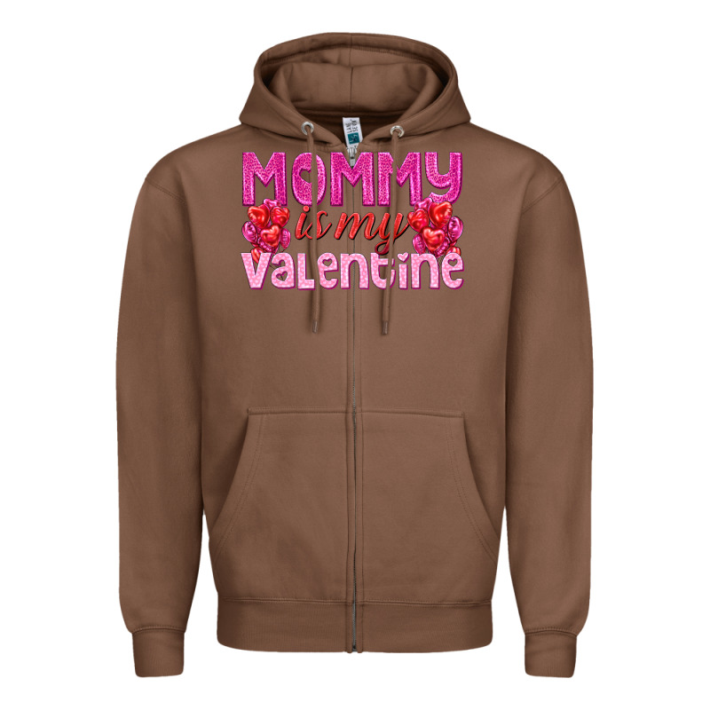 Mommy Is Valentine Zipper Hoodie by texasbilliewilder | Teevron