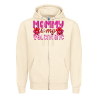 Sandshell mommy is valentine Zipper Hoodie - texasbilliewilder