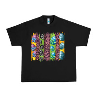 Black easter eggs and leopard brushstrokes Urban Heavy Tee - Artiststas