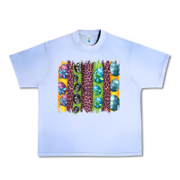 Grape Ice easter eggs and leopard brushstrokes Urban Heavy Tee - Artiststas