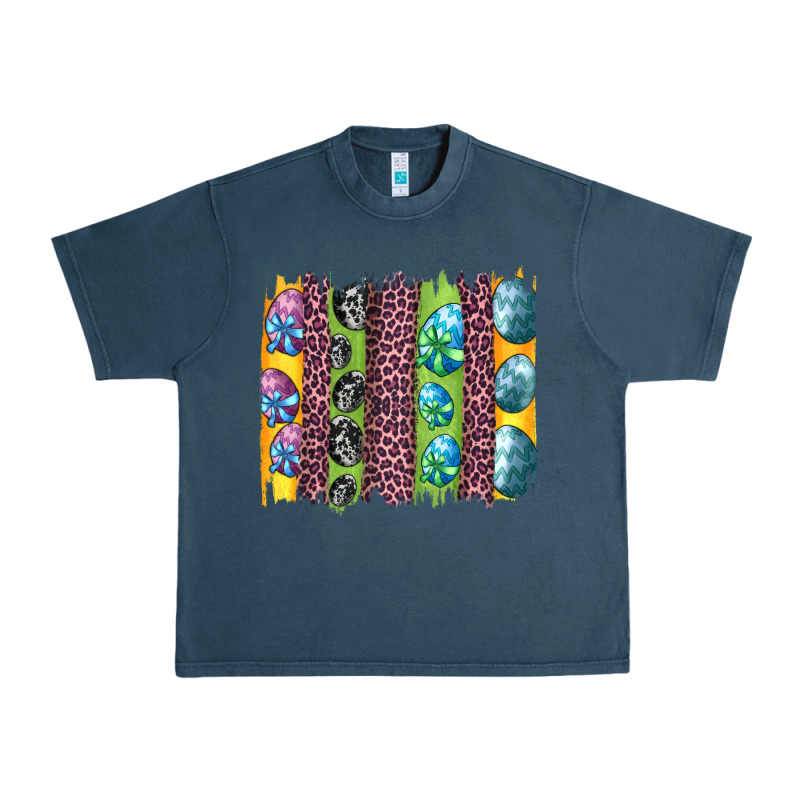 Easter Eggs And Leopard Brushstrokes Urban Heavy Tee by Artiststas | Teevron