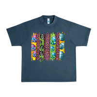 Midnight Navy easter eggs and leopard brushstrokes Urban Heavy Tee - Artiststas