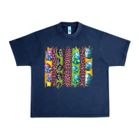 Navy easter eggs and leopard brushstrokes Urban Heavy Tee - Artiststas