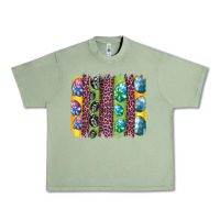 Oil Green easter eggs and leopard brushstrokes Urban Heavy Tee - Artiststas