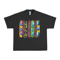 Pigment Black easter eggs and leopard brushstrokes Urban Heavy Tee - Artiststas
