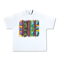 White easter eggs and leopard brushstrokes Urban Heavy Tee - Artiststas
