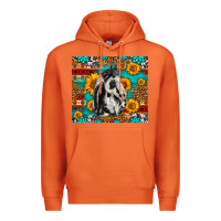 Carrot Aztec Sunflowers Horse Premium Hoodie - LillyAllenDesigns