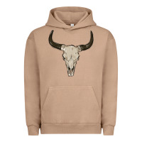 Pigment Burro cow skul Urban Hoodie - MaliasSmallBusiness