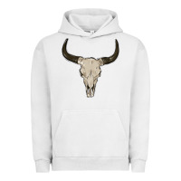 Pigment Lunar Rock cow skul Urban Hoodie - MaliasSmallBusiness