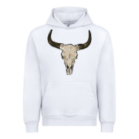 White cow skul Urban Hoodie - MaliasSmallBusiness