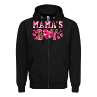 Black valentines day mamas boy Zipper Hoodie - texasbilliewilder