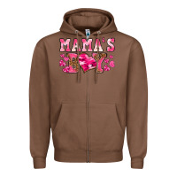 Chestnut valentines day mamas boy Zipper Hoodie - texasbilliewilder