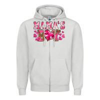 Dove Grey valentines day mamas boy Zipper Hoodie - texasbilliewilder