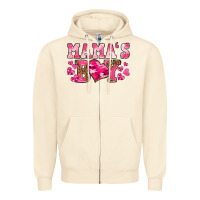 Sandshell valentines day mamas boy Zipper Hoodie - texasbilliewilder