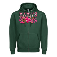 Sports Green valentines day mamas boy Zipper Hoodie - texasbilliewilder