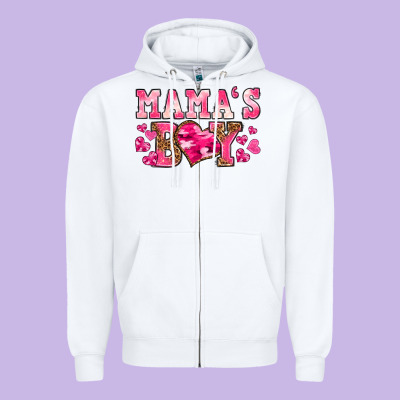 Zipper Hoodie valentines day mamas boy