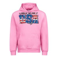 Fuchsia Pink land of the free usa Urban Hoodie - MaliasSmallBusiness