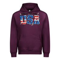 Mauve Wine land of the free usa Urban Hoodie - MaliasSmallBusiness