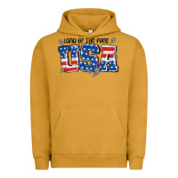 Pigment Peanut Butter land of the free usa Urban Hoodie - MaliasSmallBusiness