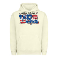 Pigment Pistachio land of the free usa Urban Hoodie - MaliasSmallBusiness