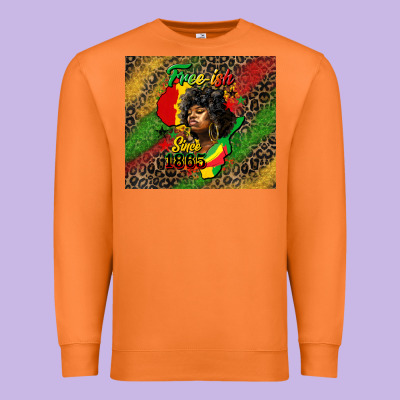 Free Ish Since 1865 Premium Sweatshirt Designed By Hra Design Shop