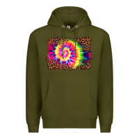 Army Green tie die background Premium Hoodie - BarkalooDesign
