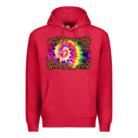 Cardinal tie die background Premium Hoodie - BarkalooDesign