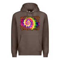 Coffee tie die background Premium Hoodie - BarkalooDesign