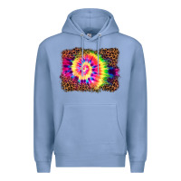 Colony Blue tie die background Premium Hoodie - BarkalooDesign