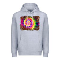 Heather Grey tie die background Premium Hoodie - BarkalooDesign