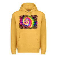 Mustard tie die background Premium Hoodie - BarkalooDesign