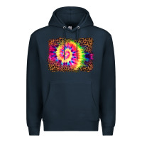 Navy tie die background Premium Hoodie - BarkalooDesign